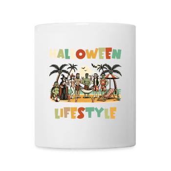 Halloween Lifestyle Strandparty Spaß - Tasse - Weiß - Vorne