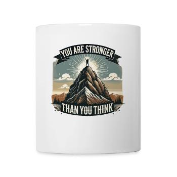 Du bist stärker, als du denkst - Tasse - Weiß - Vorne