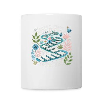 Täglich kleine Schritte - Tasse - Weiß - Vorne