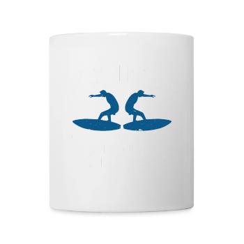 Surfing Dad Like A Normal Dad But Cooler Surfer - Tasse - Weiß - Vorne