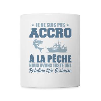 Ich bin nicht süchtig nach Angeln | Fischer Geschenk - Tasse - Weiß - Vorne