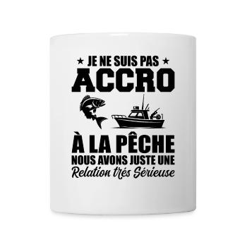 Ich bin nicht süchtig nach Angeln | Fischer Geschenk - Tasse - Weiß - Vorne