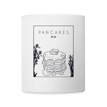 Crêpes Recettes chinoises Hanzi Flapjack Lover - Mug blanc - blanc - Devant