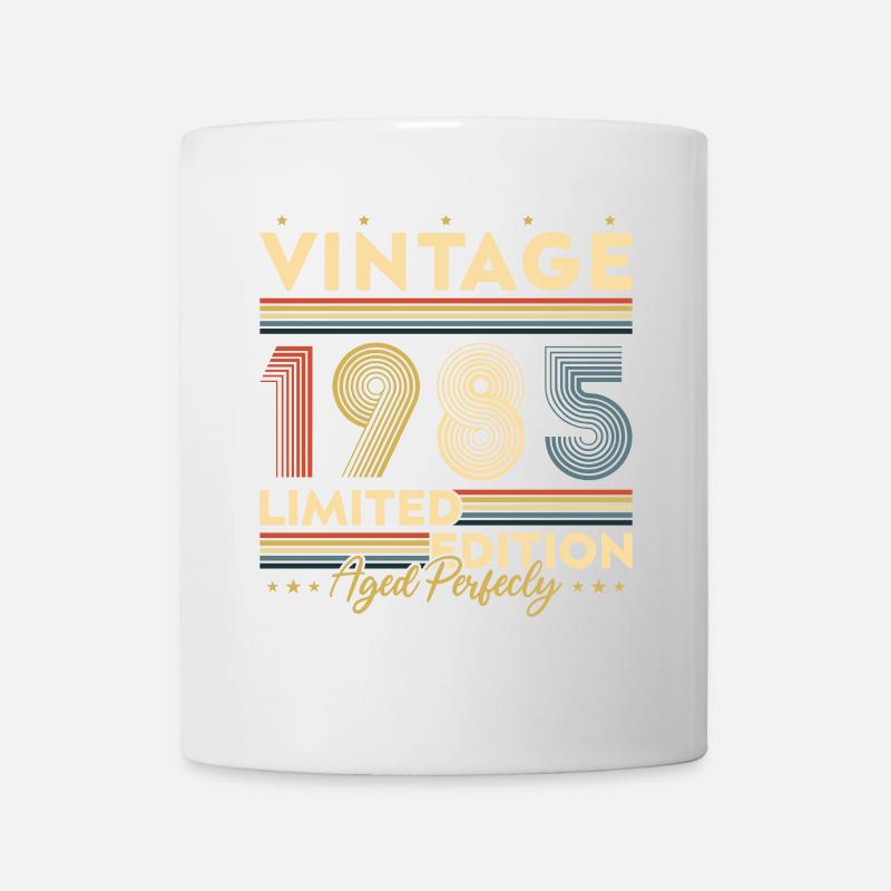 1985 Vintage Retro Cadeau D’anniversaire - Mug blanc - blanc