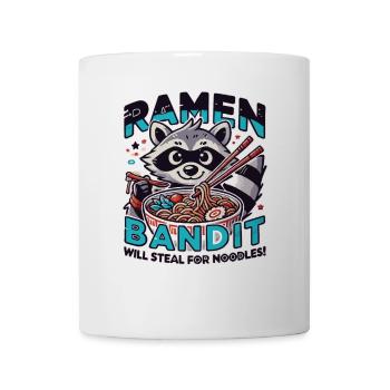 Waschbär-ramen-bandit: Wird Nach Nudeln Stehlen - Tasse - Weiß - Vorne