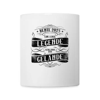 Cadeau Pension Pension Homme Femme Retraité 2025 - Mug blanc - blanc - Devant