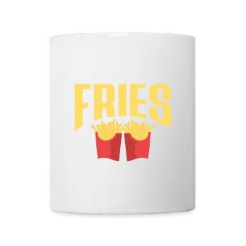French Fries Food Pun Potato - Tasse - Weiß - Vorne