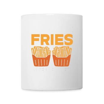 French Fries Food Pun Potato - Tasse - Weiß - Vorne