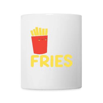 French Fries Food Pun Potato - Tasse - Weiß - Vorne