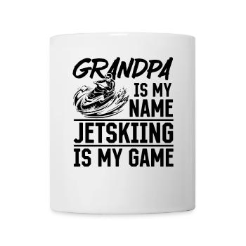 Grandpa is my name Jetskiing is my game - Jetski G - Mug - white - Front