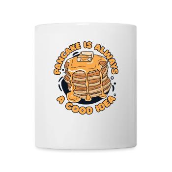 Pfannkuchen ist immer eine gute Idee Rezepte Flapjack - Tasse - Weiß - Vorne