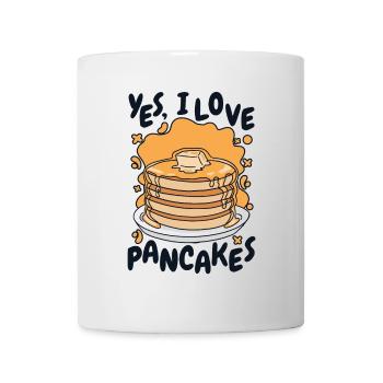 j’aime les recettes de crêpes Griddlecake Lover - Mug blanc - blanc - Devant