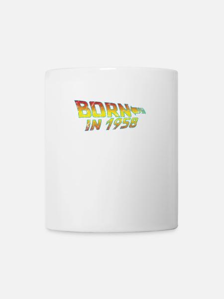 1958 Anniversaire Né en Retour vers le futur - Mug blanc - blanc