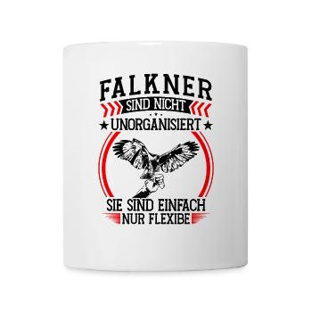 falconer is disorganized falconry falconry - Mug - white - Front