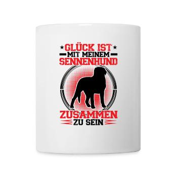 Bei meinem Sennenhund sein Schweizer Sennenhund - Tasse - Weiß - Vorne