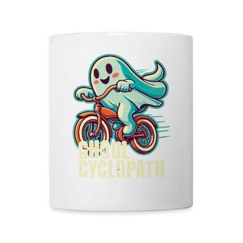 Cycling ghosts for Halloween - Mug - white - Front