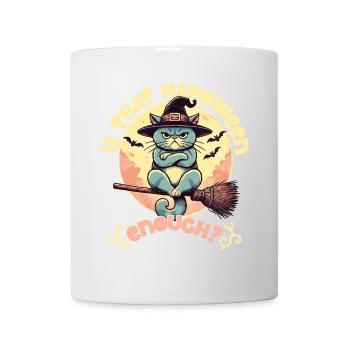 Is The Halloween Enough Cat Witch Hat - Mug - white - Front