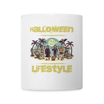Halloween Lifestyle Strand-Party Spaß - Tasse - Weiß - Vorne