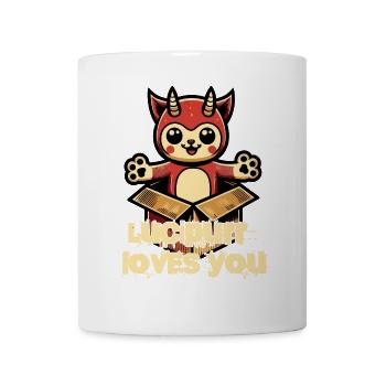Luci Puff Liebt Dich Dämonisches Plüschtier - Tasse - Weiß - Vorne