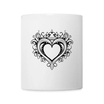 Heart Crown Love - Mug - white - Front