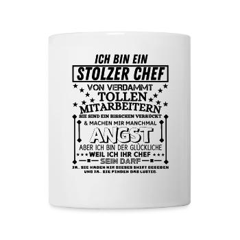 Proud Drôle Cadeau pour le travail de bureau - Mug blanc - blanc - Devant