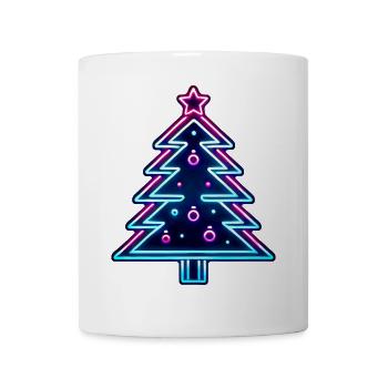 Neon Christmas - Tasse - Weiß - Vorne