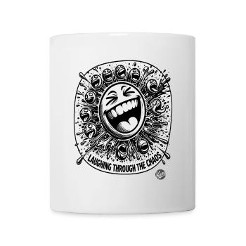 Laughing through the chaos - Mug - white - Front