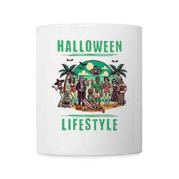 Halloween Lifestyle Strandparty Spaß - Tasse - Weiß - Vorne