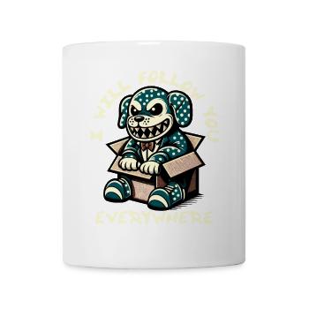 Naughty Dog In The Box Will Follow Everywhere - Mug - white - Front