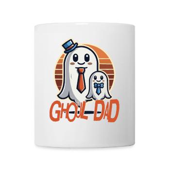 Père fantôme joyeux avec enfant - Mug blanc - blanc - Devant