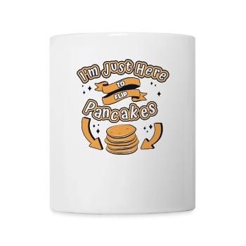 Nur hier, um Pfannkuchen zu wenden Rezepte Grillkuchen - Tasse - Weiß - Vorne