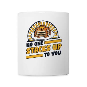 Personne ne s’empile jusqu’à vous Recettes Griddlecake - Mug blanc - blanc - Devant