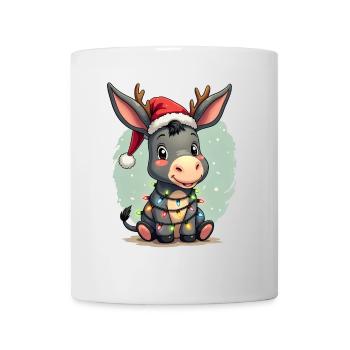 Esel Elfe Weihnachten - Tasse - Weiß - Vorne