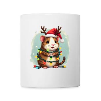 Weihnachtsshirt Meersch Weihnachtslichter Geschenk - Tasse - Weiß - Vorne