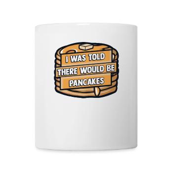 On m’a dit qu’il y aurait des recettes de crêpes pour les amateurs - Mug blanc - blanc - Devant