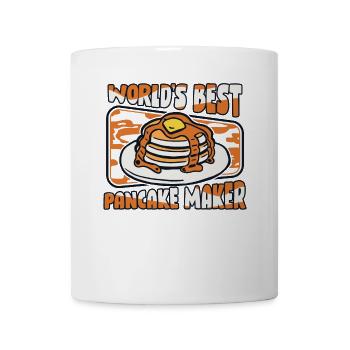 Meilleures recettes de crêpières au monde Griddlecake - Mug blanc - blanc - Devant
