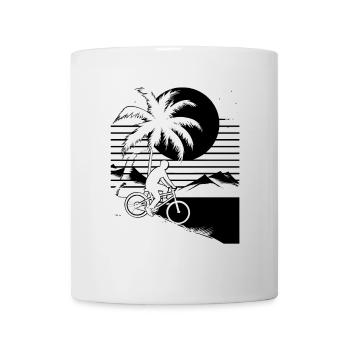 Mountain Bike Lover Illustration - Mug - white - Front
