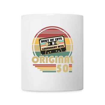 1975 Vintage Retro Geburtstagsgeschenk - Tasse - Weiß - Vorne
