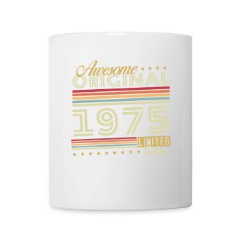 1975 Vintage Retro Geburtstagsgeschenk - Tasse - Weiß - Vorne