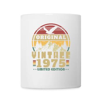 1975 Vintage Retro Geburtstagsgeschenk - Tasse - Weiß - Vorne