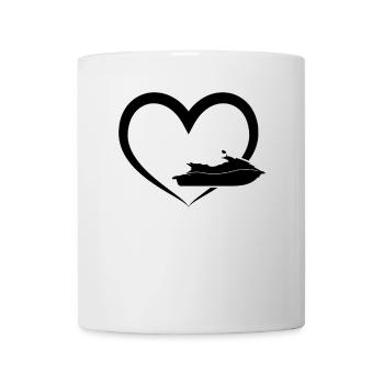 Jet Ski Heart Jet Ski Lover Jet Ski Rider - Mug - white - Front