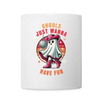 Les goules veulent juste s’amuser Retro Disco - Mug blanc - blanc - Devant