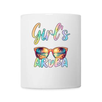 Voyage entre filles à Aruba 2025 - Mug blanc - blanc - Devant