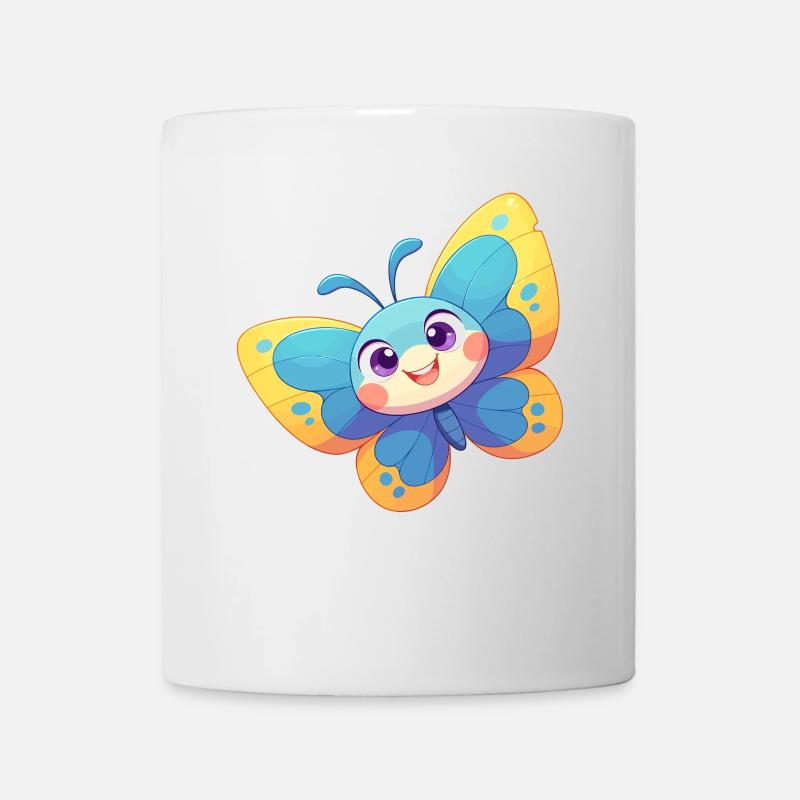 papillon papillons papillon papillon - Mug blanc - blanc