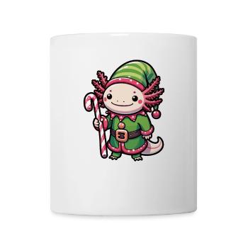 Axolotl Joyeux Noël Elfe d’hiver Axolotl - Mug blanc - blanc - Devant