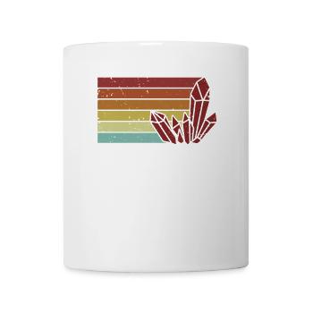 Rétro Géologue Collectionneur de pierres Collectionneur de minéraux - Mug blanc - blanc - Devant