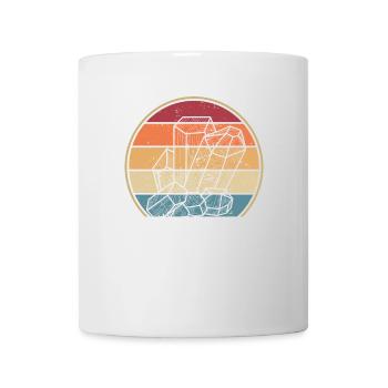Rétro Géologue Collectionneur de pierres Collectionneur de minéraux - Mug blanc - blanc - Devant