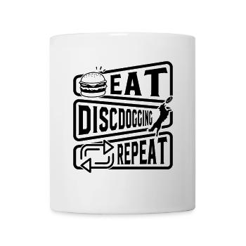 Eat Discdogging Repeat - Disc Dogging - Mug blanc - blanc - Devant