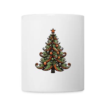 Tannenbaum Weihnachten - Tasse - Weiß - Vorne