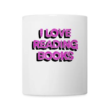 Bücher lesen - Tasse - Weiß - Vorne